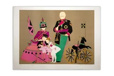 Denis Paul Noyer Corporeal Benedict Signed Art Nouveau Lithograph on Paper