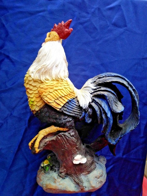 11 Inch Rooster Statue Kitchen Dining Decor Country Accent Patio
