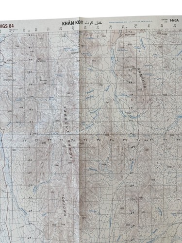 NIMA Military Topographic Map of LANDI KOTAL - KHAN NOT, PAKISTAN; AFGHANISTAN - Picture 5 of 6