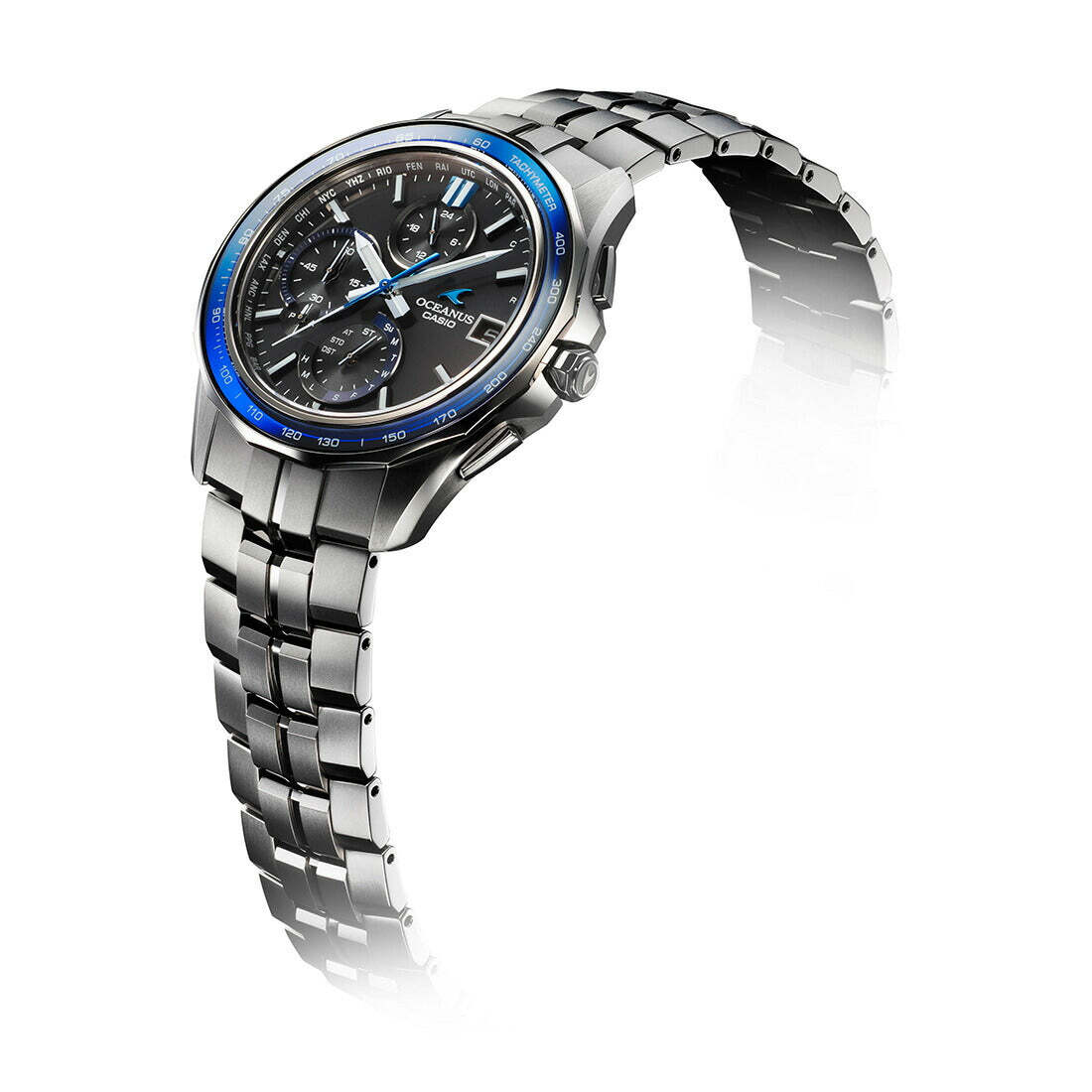 Casio Oceanus OCW-S7000-1AJF Quartz Black,Blue Dial 42.8 mm Watch