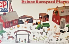 Barnyard Country Farm Playset 35 Animals 10 Figures Tractor Windmill 100 pc