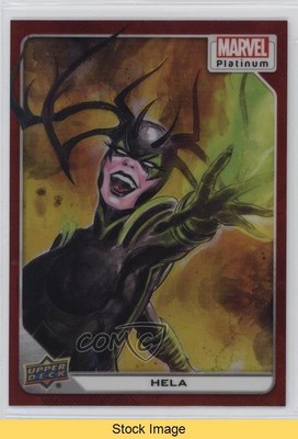 2023 Upper Deck Marvel Platinum Red Rainbow Hela #31 READ 1a9o