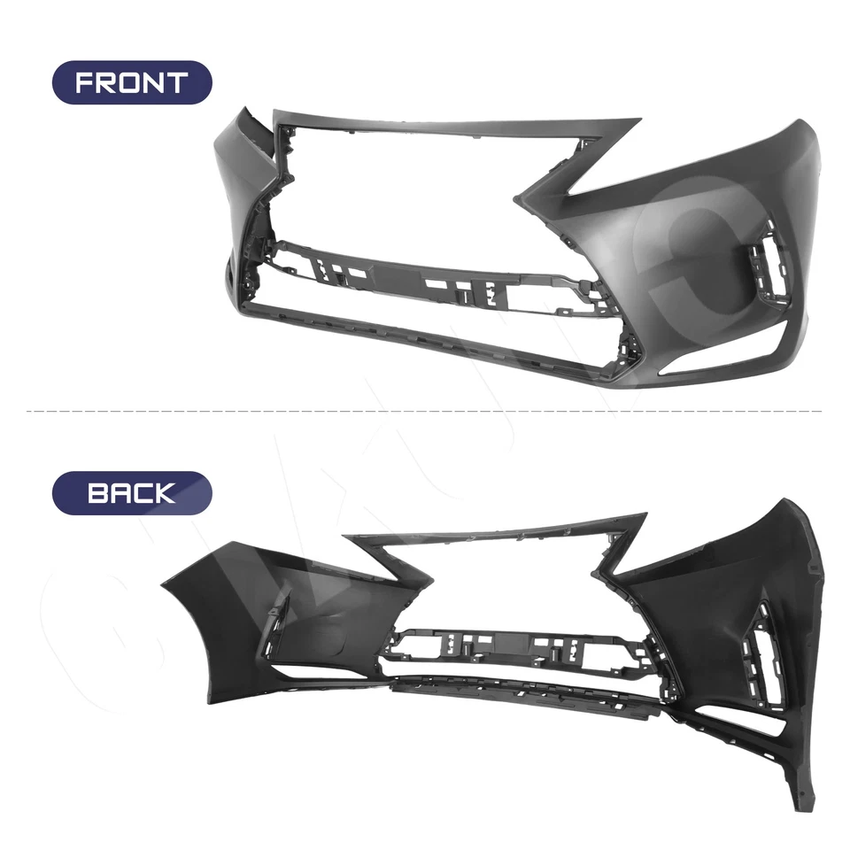 For 2013-2015 Lexus RX350 450 Front Bumper Grille Set w/Fog Light F-Sport Style - Imagem 3 de 4