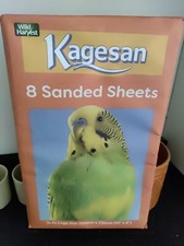 Kagesan 8 Sanded Sheets For Bird Cages New