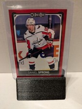 2021-22 O-Pee-Chee #324 Daniel Sprong Washington Capitals Red Border Parallel