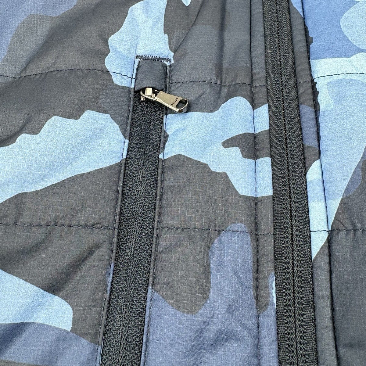RLX Ralph Lauren Golf-Camo Hybrid Wool-Blend Jacket S Navy Blue