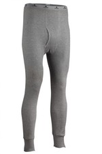 Indera Cotton Heavyweight Thermals - Pants - Heather Grey - Men Size L