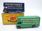 VINTAGE MATCHBOX LESNEY No.46b PICKFORDS REMOVAL VAN x2 ONE ORIGINAL BOX 1960