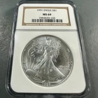 1991 Silver Eagle NGC MS69 (89872)