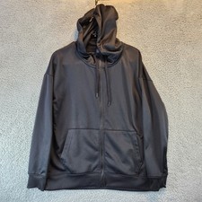 Mondetta Full Zip Hoodie Womens Size Medium Black Sweatshirt Long Sleeve Pockets