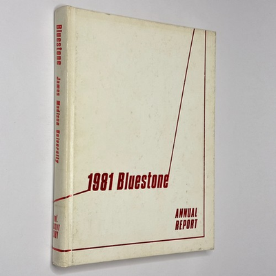 #ad 1981 quot;Bluestonequot; Yearbook James Madison University Harrisonburg Virginia $31.96