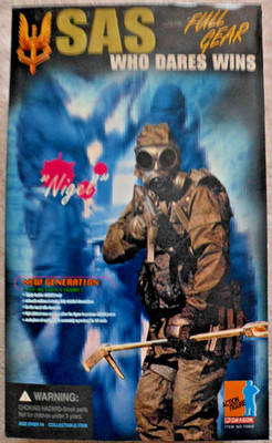 New Generation Dragon Action Figures, 2000 SAS FULL GEAR Nigel, New, RARE