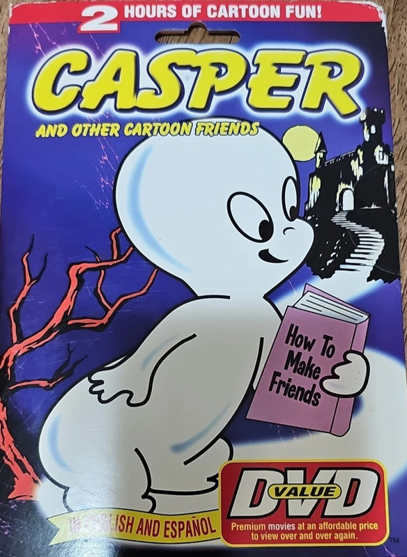 The classic DVD Casper And Other Cartoon Friends 2 Hour Cartoons