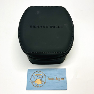 Richard Mille Original Reise Uhrenbox Leeretui Schwarz Reißverschluss Einzeluhr