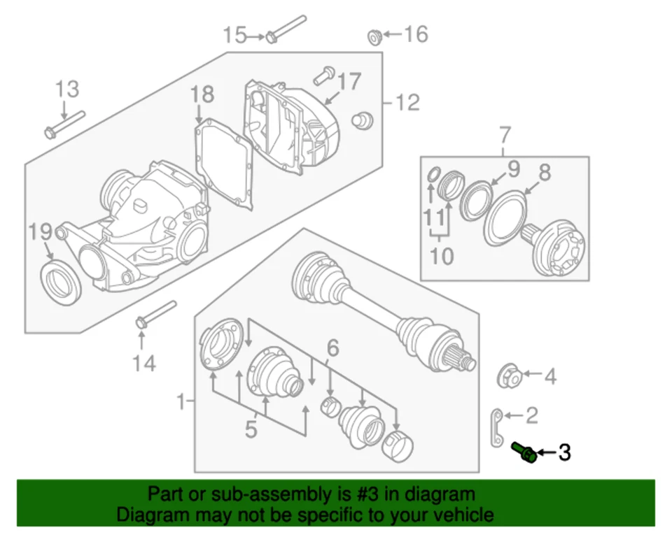 Nuevo tornillo genuino BMW Torx con costillas (2002-2016) OE 33207572716 Foto 2 de 4