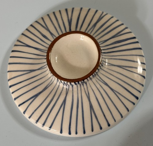 EUC! Crate And Barrel Katori White And Blue Bowl With Lid/Trinket Box Countertop - Picture 6 of 9