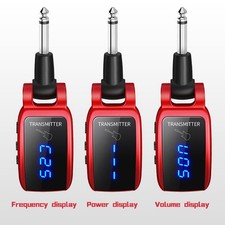 Wireless Guitar System LED Screen15-Ch UHF Wireless Guitar Transmitter Receiver