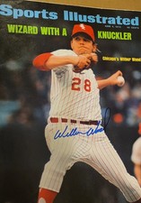 WILBUR WOOD SIGNED 6/4/73 SPORTS ILLUSTRATED MAGAZINE WHITE SOX