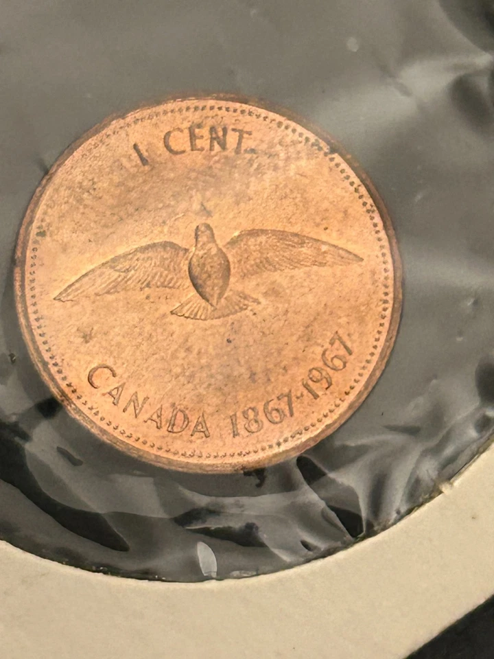 1867-1967 RARE Canadian Commemorative CENT, DDO/DDR ERRORS! - Image 4 of 4