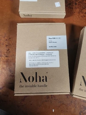 No-Ha 2.0  Invisible Handle Swing Door Handle Passage NM 938 S5-SC SATIN CHROME - Image 1 of 4