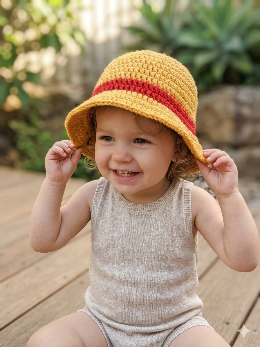 Handmade Crochet One Piece Bucket Hat Luffy New
Opens in a new window or tab
