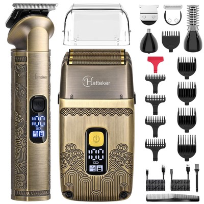 Hatteker Profesional Cabello Cortapelos Electrica Razor Foil Shavers for Homb