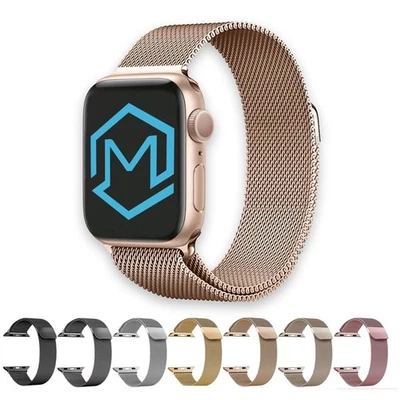 Milanaise Armband für Apple Watch Series 11 10 9 3-8 aus Edelstahl 38-49 mm Band - Bild 1 von 4