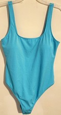 New with Tags Aerie Ribbed One Piece Cheekiest Swimsuit Beautiful Blue, Size XL