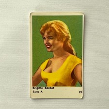 Brigitte Bardot 1958 Dutch Gum Serie A #99 Vintage Trading Card