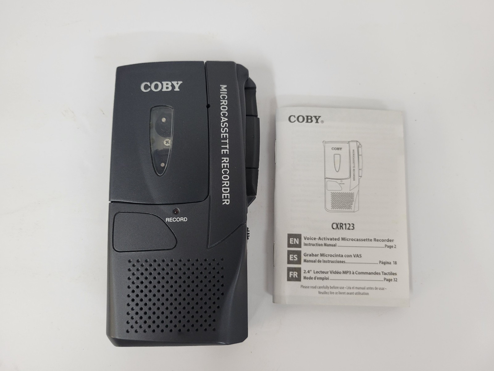 Vintage Coby Microcasette Recorder CXR123 - Tested - VGC