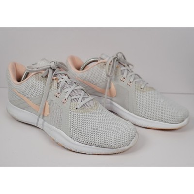 Nike Flex Trainer 8 Womens Grey Guava Ice Training Shoes  Size 11