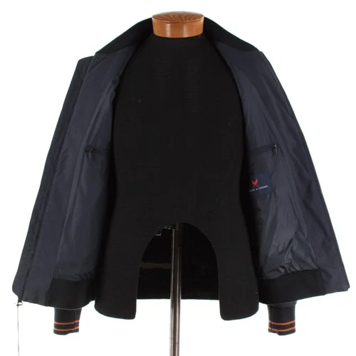 Cardinal of Canada NWT Polyester Quilted Bomber Jacket Size 40 (M US) In Blue image 7