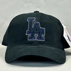 Los Angeles Dodgers Hat Cap Strap Back Black Blue LA Baseball American Needle