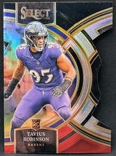 2023 Panini Select Black and Red Prizms Die Cuts #114 Tavius Robinson 