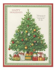 Festive Christmas Tree Wall Art Poster for Holiday Decor Home Decor