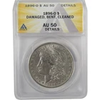 1896 O Morgan Dollar AU 50 Details ANACS Silver $1 Coin SKU:I19042