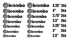 Brembo Decals For Calipers14pcs 7sizes Brembo Decals For Calipers14pcs 7sizes