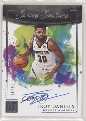 2020-21 Panini Impeccable Canvas Creations 16/99 Troy Daniels #CC-TRD Auto s3g