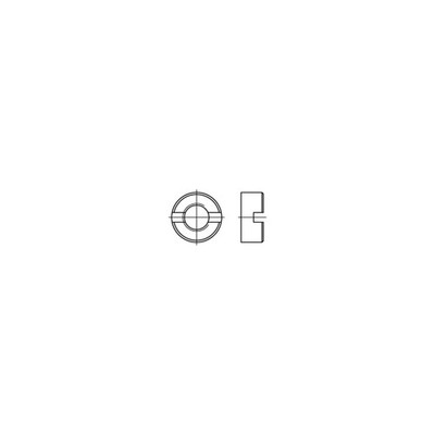 DIN 546 Schlitzmuttern A 4 M 4 A 4 S 100 Stk