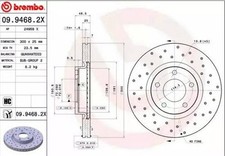 2x BREMBO Disque de frein Avant pour MAZDA 3 (BL) 3 (BK) 5 (CR19) 5 (CW) BIANTE