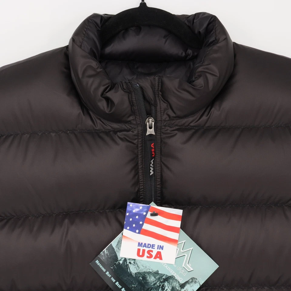 Chaleco acolchado Western Mountaineering EE. UU. Unisex Talla M Negro Ligero Foto 2 de 4