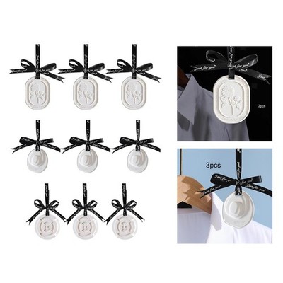 3x Ätherische Öle Diffusor Gips Passiv für Reise Wohnzimmer
