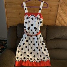 NWT Rare Ladies Vtg  Jenny dress 13/14 Polka Dot