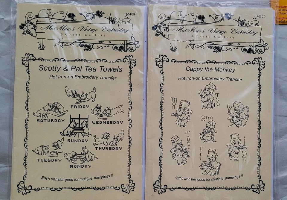 Lote De 21 Transferencias De Hierro Look Hot Vintage Tía Martha Vogart + Otros Completos Foto 4 de 4