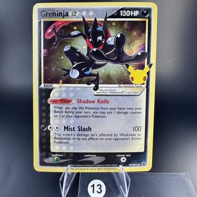 Greninja Gold Star SWSH144 Celebrations Holo Black Star Promo Pokemon TCG NM