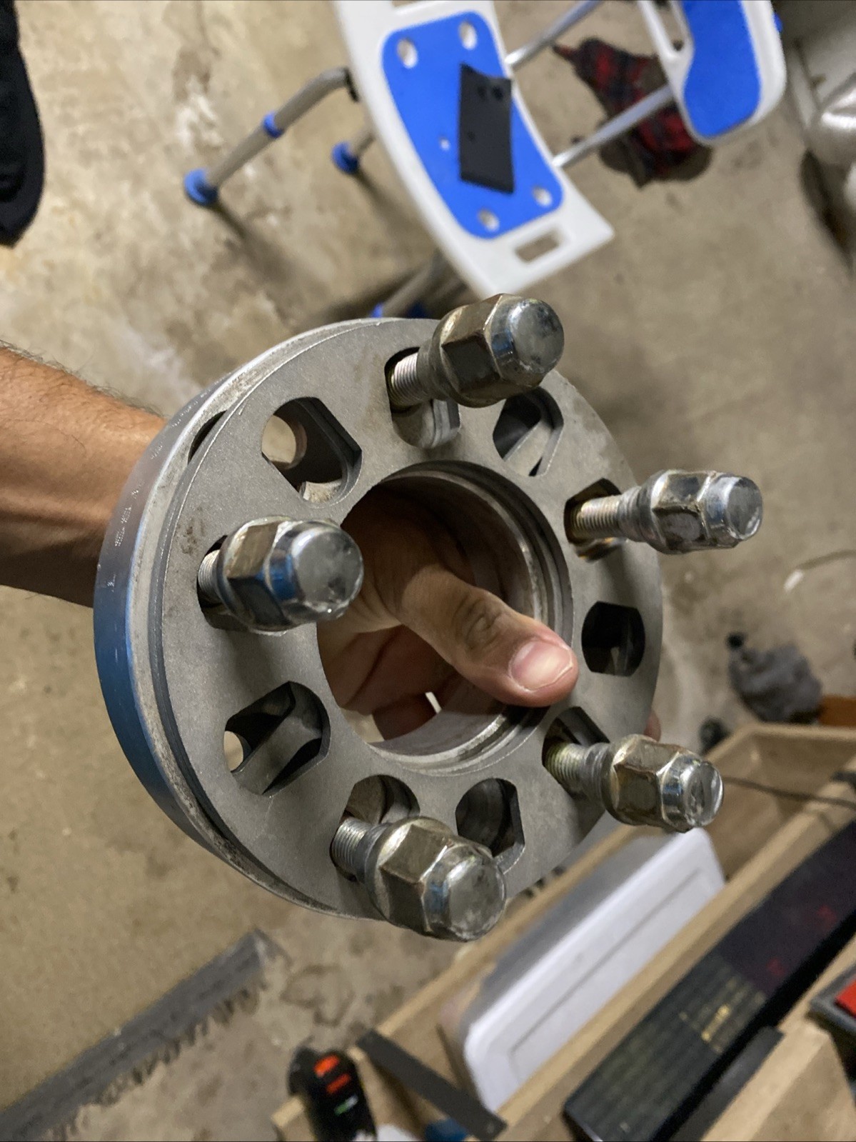 Wheel Spacer Adapter 5X100 to 5X114, 2.00" thick, (may fit Lamborghini replicas)