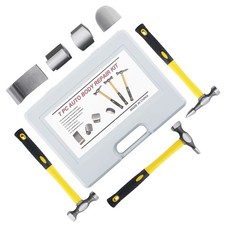 7 Piece Auto Body Tool Set Panel Hammer Dolly Kit Car Dent Repair Steel 7 Piece Auto Body Tool Set Panel Hammer Dolly Kit Car Dent Repair Steel