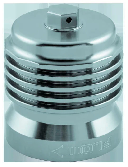 PC Racing Stainless Steel Reusable Spin On Oil Filter Gun Metal Gray PCS2 - Image 3 of 4