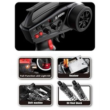 Remote Control Car 1:10 Scale 2.4G 4WD Electric Crawler Rechargeable Off- XXDG