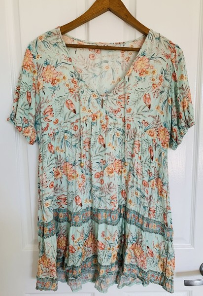 Arnhem Floral Short Dress Size 10
